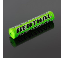 Губка на кермо renthal sx pad (240 мм) зеленого кольору з логотипом renthal