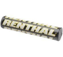 Губка для керма renthal sx pad (240 мм) командна, колір чорний/жовтий/білий з логотипом renthal