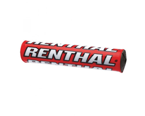 Губка для керма renthal promotion sx pad sx pad (240 мм) червоного кольору з логотипом renthal promotion