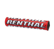 Губка для керма renthal promotion sx pad sx pad (240 мм) червоного кольору з логотипом renthal promotion