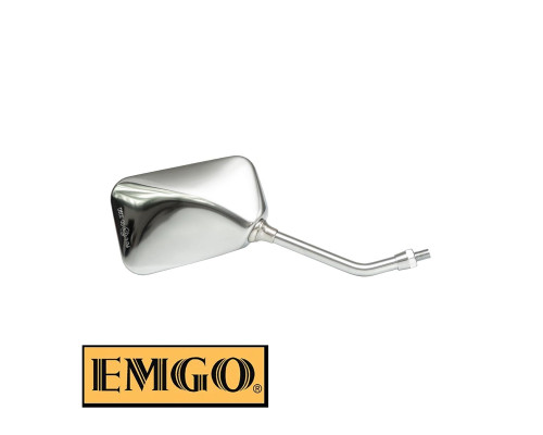 Дзеркало хромоване emgo 2024/12 HONDA shadow 125, cb 250 hornet, cb 400, cbf 500 fx '13-'18, cb 600 f hornet '04-'06 праве (oem: 88210-mbz-koo) (eh164i)