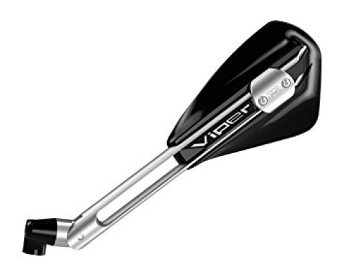 Праве регульоване алюмінієве дзеркало viper black arm silver