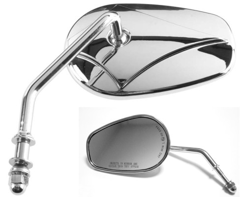 Дзеркало vicma harley davidson 03 ліве, хром, різьба m10 (e412i)
