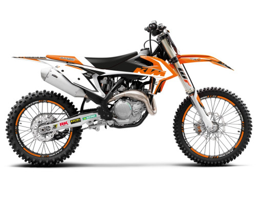 Наклейки blackbird kit + чохол на сидіння ktm sx/sx-f '19-'22, exc/exc-f '20-'23 dream 4 колір помаранчевий чорний