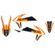 Наклейки blackbird kit + чохол на сидіння ktm sx/sx-f '19-'22, exc/exc-f '20-'23 dream 4 колір помаранчевий чорний