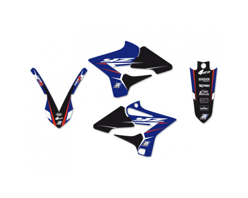 Набір наклейок blackbird + чохол на сидіння YAMAHA yz 125/250 '15-'21 dream 4 колір синій чорний