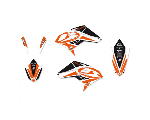 Набір наклейок (декалей) blackbird beta rr 4t '10-'12 dream 4 колір помаранчевий білий чорний