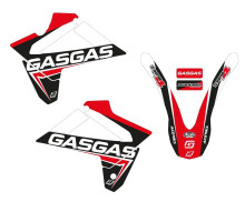 Набір наклейок blackbird gas gas ec 125/250/300 '07-'09, fsr 450 '07-'05 dream 3 колір червоний чорний
