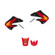 Набір наклейок (стікерів) blackbird HONDA cr 125 '98-'99, cr 250r '97-'99 репліка oem HONDA