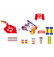 Набір наклейок (стікерів) blackbird HONDA cr 125r '93-'97, cr 250r '92-'96 replica team enduro fim HONDA 1995