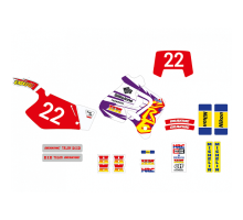 Набір наклейок (стікерів) blackbird HONDA cr 125r '93-'97, cr 250r '92-'96 replica team enduro fim HONDA 1995