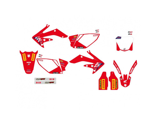Набір наклейок (стікерів) blackbird HONDA crf 250r '04-'09, crf 250x '04-'21 replica team hrc