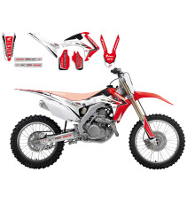 Набір наклейок (стікерів) blackbird HONDA crf 250r '14-'17, crf 450r '13-'16 лінійна