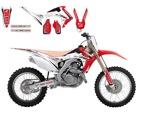 Набір наклейок (стікерів) blackbird HONDA crf 250r '14-'17, crf 450r '13-'16 лінійна