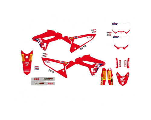 Набір наклейок (стікерів) blackbird HONDA crf 250r '22-'24, crf 450r '21-'24 replica team hrc 24