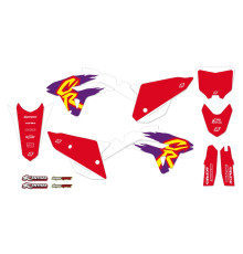 Набір наклейок (стікерів) blackbird HONDA crf 250r '22-'24, crf 450r '21-'24 ретро