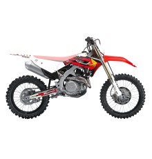 Набір наклейок (стікерів) blackbird HONDA crf 250r '22-'24, crf 450r '21-'24 ретро колір червоний білий чорний