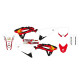 Набір наклейок (стікерів) blackbird HONDA crf 250r '22-'24, crf 450r '21-'24 ретро колір червоний білий чорний