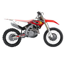 Набір наклейок (стікерів) blackbird HONDA crf 250r '22-'24, crf 450r '21-'24 ретро колір червоний білий чорний