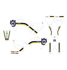 Набір наклейок (вінірів) husqvarna tc/fc '19-'22, te/fe '20-'23 retro колір білий