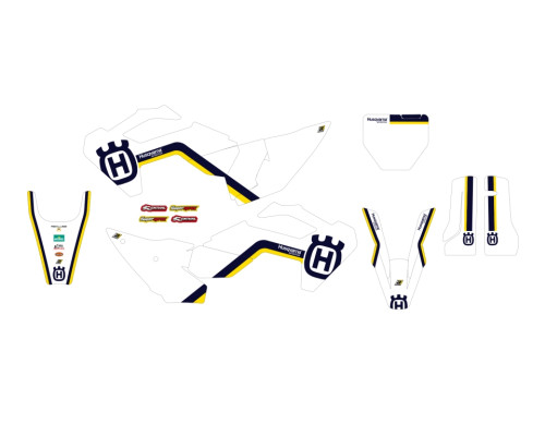 Blackbird набір наклейок (вінірів) husqvarna tc/fc '23 (tc/fc all models '23) ретро