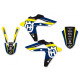 Набір наклейок blackbird husqvarna te/tc 250/450/510 '05-'07 dream 4 колір синій жовтий