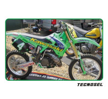 Набір наклейок blackbird kawasaki kx 125/250 '94-'98 replica team kawasaki 1998