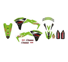 Набір наклейок (стікерів) blackbird kawasaki kx 250f '17-'20 replica kawasaki racing team 22