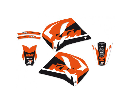 Набір наклейок blackbird ktm 2t '93-'97 (2-тактні all balls моделі) dream 4 колір помаранчевий чорний