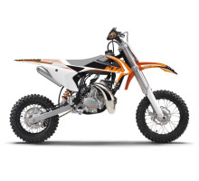 Набір наклейок (вінірів) blackbird ktm sx 50 '16-'23 dream 4 кольори помаранчевий білий чорний