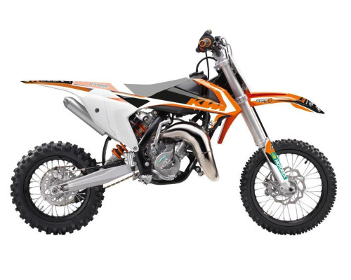 Набір наклейок (вінірів) blackbird ktm sx 65 '16-'23 dream 4 кольори помаранчевий білий чорний