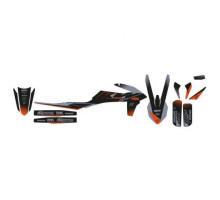 Набір наклейок (декалей) blackbird ktm sx/sx-f '19-'22, exc/exc-f '20-'23 колір чорний сірий матовий