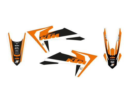 Набір наклейок (стікерів) blackbird ktm sx/sx-f '23, exc/exc-f '24 dream 4