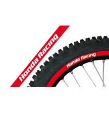 Blackbird комплект наклейок на диски HONDA racing наклейки на диски (вініри) racing колір червоний