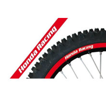 Blackbird комплект наклейок на диски HONDA racing наклейки на диски (вініри) racing колір червоний