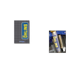 Набір наклейок на телескоп blackbird ohlins-carbon 2 шт.