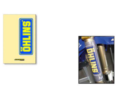 Набір наклейок на телескоп blackbird ohlins-clear 2 шт