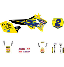 Набір наклейок (стікерів) blackbird suzuki rm 125/250 '01-'24 replica team suzuki 2001