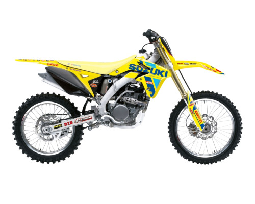 Набір наклейок (декалей) blackbird suzuki rmz 250 '10-'18 репліка suzuki ksrt resЗАДНІe 22