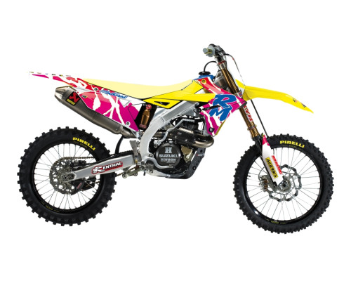 Blackbird набір наклейок (вінірів) suzuki rmz 250 '19-'24, rmz 450 '18-'24 retro suzuki