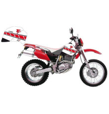 Набір наклейок (стікерів) blackbird YAMAHA tt 350 '87-'96 dream 3 колір білий червоний