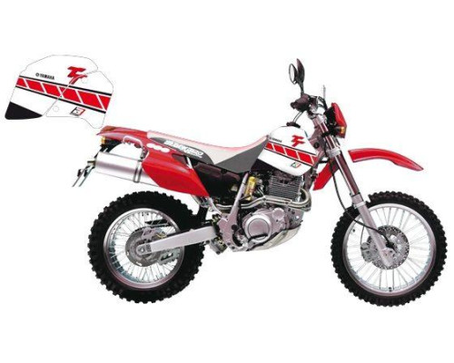 Набір наклейок (стікерів) blackbird YAMAHA tt 350 '87-'96 dream 3 колір білий червоний