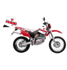 Набір наклейок (стікерів) blackbird YAMAHA tt 600r '97-'05 dream 2 колір білий червоний