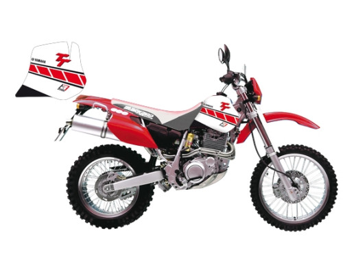 Набір наклейок (стікерів) blackbird YAMAHA tt 600r '97-'05 dream 2 колір білий червоний