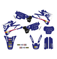 Набір наклейок (стікерів) blackbird YAMAHA yz 125/250 '96-'01 replica team YAMAHA 1998