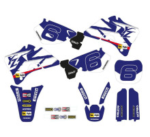Набір наклейок (стікерів) blackbird YAMAHA yz 125/250 '96-'01 replica team YAMAHA 1998