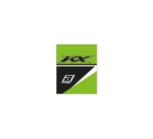 Захисні ковпачки blackbird для kawasaki f і h 22 логотипи зелений чорний