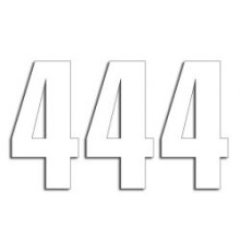 Стартові номери blackbird 13см х 7см прямі, білий колір №4 (3шт) (3шт)