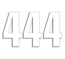 Стартові номери blackbird 13см х 7см прямі, білий колір №4 (3шт) (3шт)