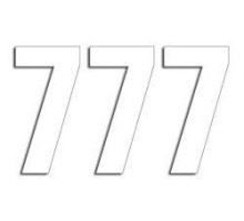 Стартові номери blackbird 13см х 7см прямі, білий колір №7 (3шт) (3шт)
